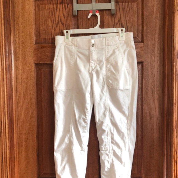 White House Black Market White Straight Leg Jeans - Picture 7 of 8